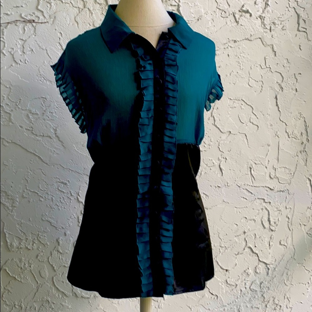 EUC Krafty sleeveless 2x blouse